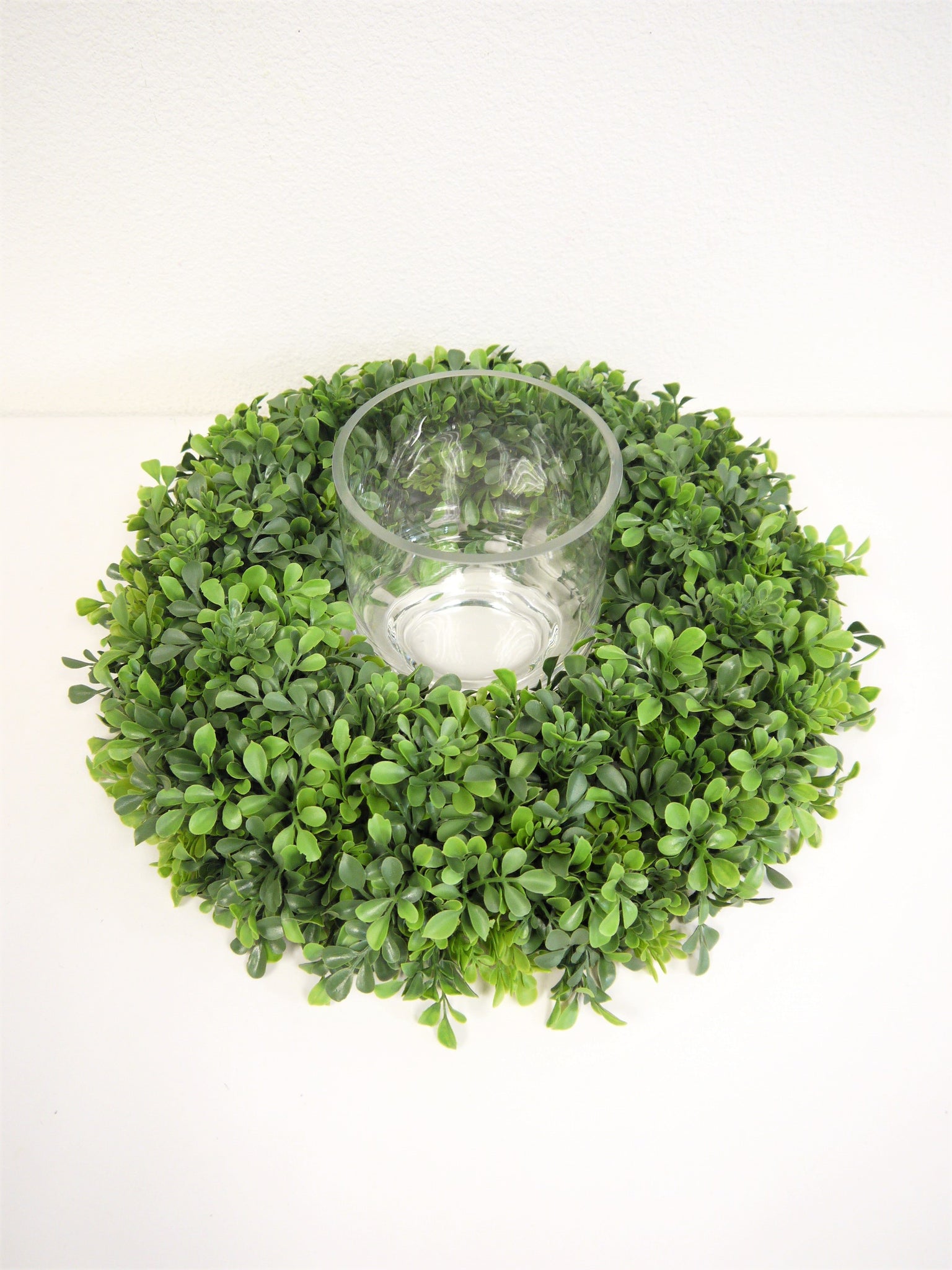 Artificial Boxwood Wreaths For Front Door Home Decor Green - Temu