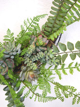 Load image into Gallery viewer, SUCCULENT HALF FERN WREATH